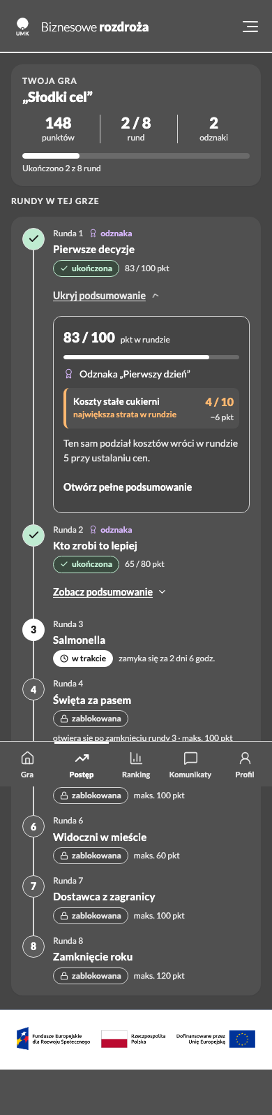 Postęp w trybie wysokiego kontrastu
